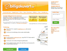 Tablet Screenshot of billigakuvert.se